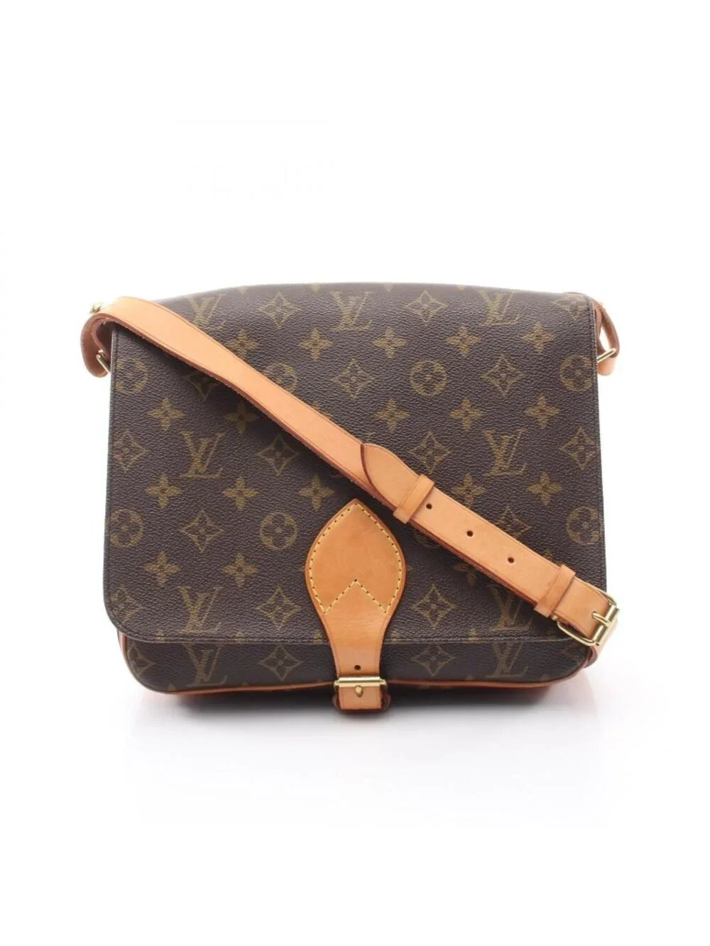 Louis Vuitton Shoulder Bag Cartouchiere GM Canvas Leather